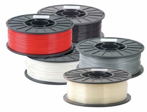 3d printing filament in various colors
