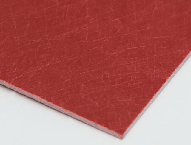 one sheet of red GPO-3 Thermoset