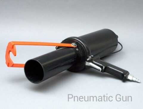 pneumatic dispensing gun