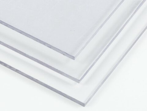 stacked sheets of clear CAB