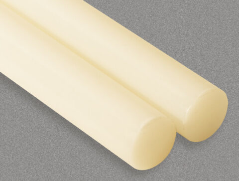 two rods of ECTFE next to one another