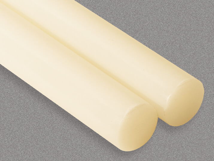 two rods of ECTFE next to one another