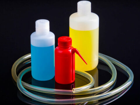 Ether-Type Polyurethane Tubing with three bottles
