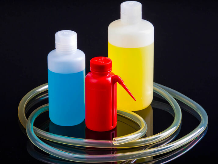 Ether-Type Polyurethane Tubing with three bottles