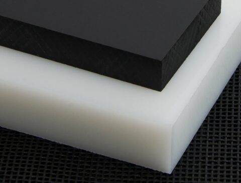 two stacked sheets of HDPE in varying color and thickness 