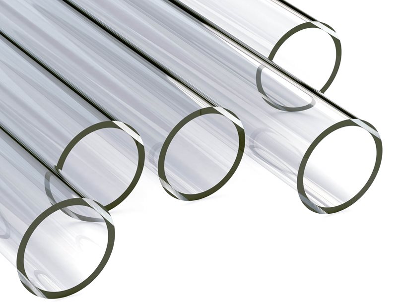 Polycarbonate, Tube, Clear, Extruded, (10 in x 9.75 in x 8 ft)