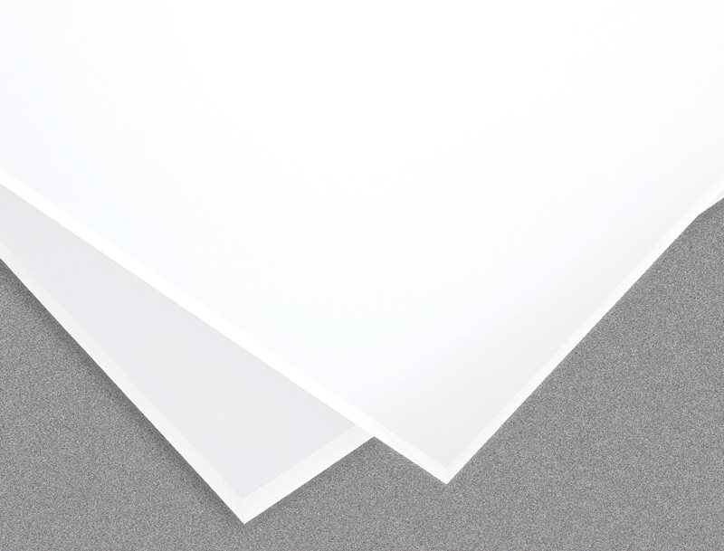 3/16 White 1 Side Self Adhesive Foam Core Boards : 36 x 48