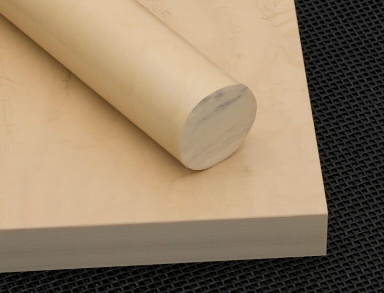 tan sheet and rod of PPS stacked
