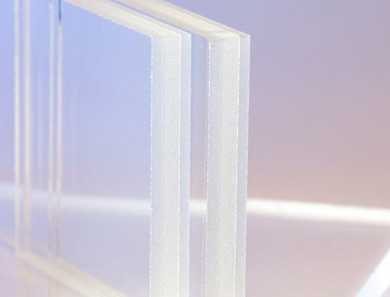 Two sheets of SentryGlas® Interlayer standing on their side