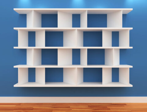 Acrylic White Shelves