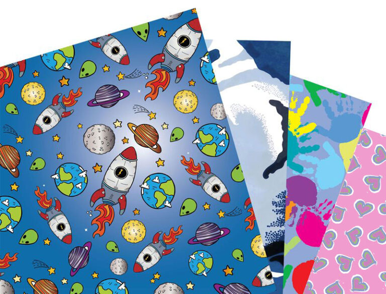 heavy transfer paper in varying patterns