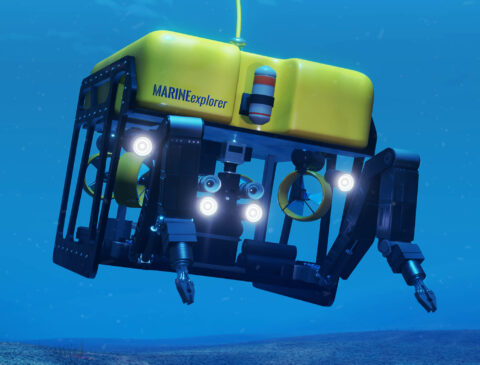 ROV in the ocean