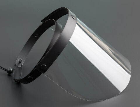 die cut polycarbonatt faceshield