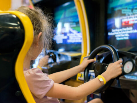 driving game seats arcade