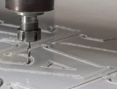 milling saw fabricating letters