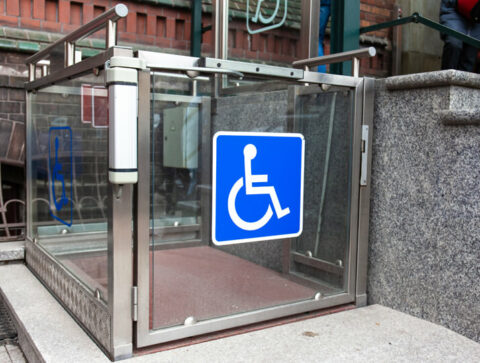 polycarbonate wheel chair lift
