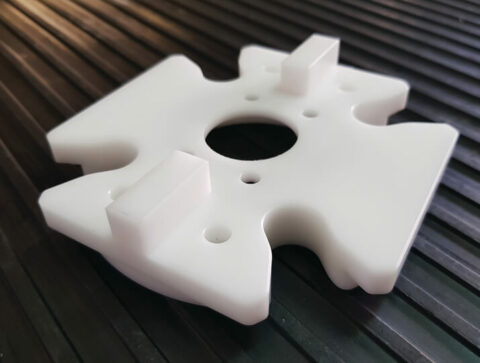white fabricated part