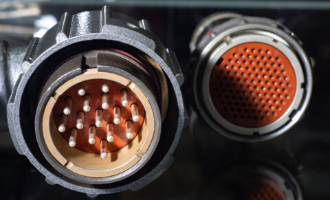 Aerospace electrical connectors manufactured using Vespel® OMA